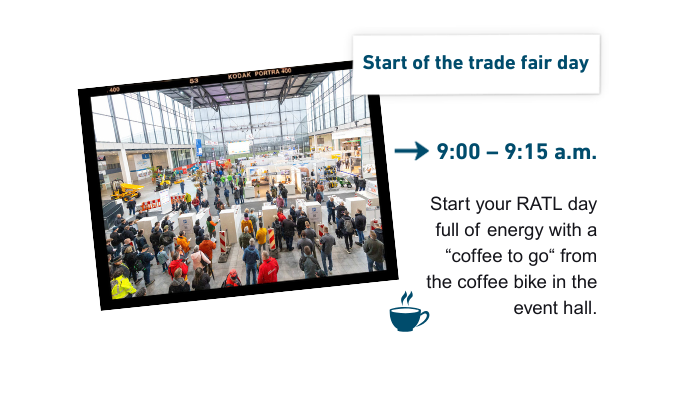 Start of the trade fair day