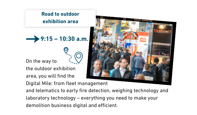 Road to outdoor exhibition area