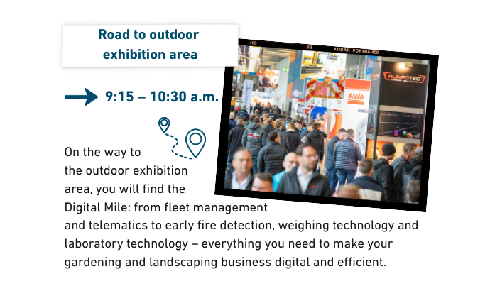 Road to the outdoor exhibition area
