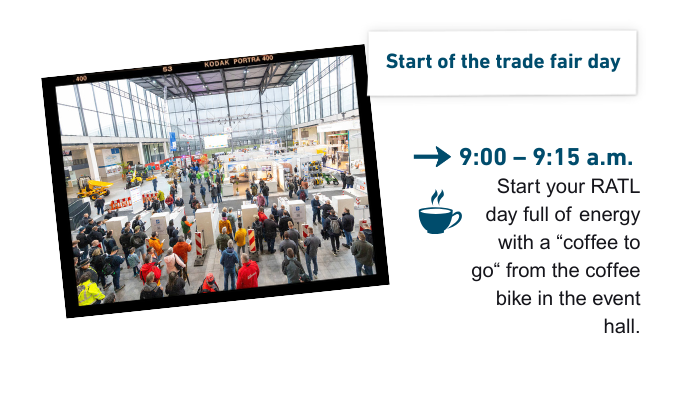 Start of the trade fair day 