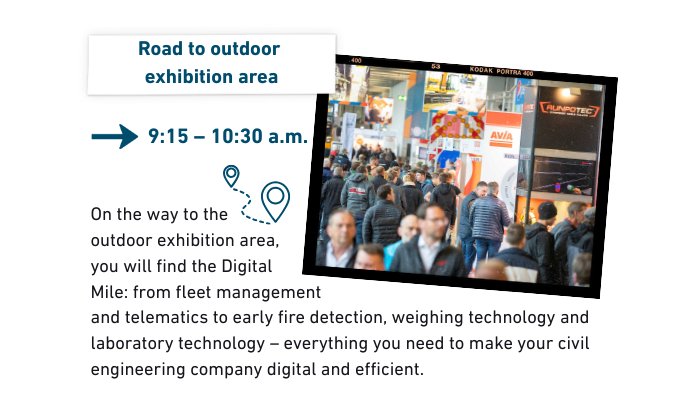 Road to the outdoor exhibition area